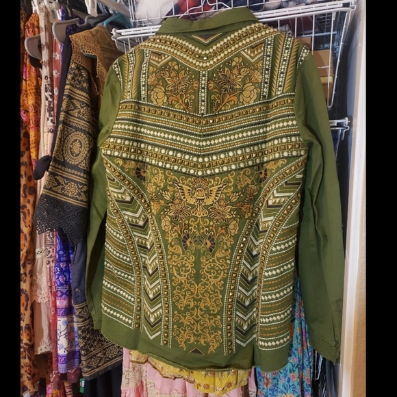 Spell Fanther Panther Green Jacket - NOT Spell and The Gypsy - Picture 1 of 11
